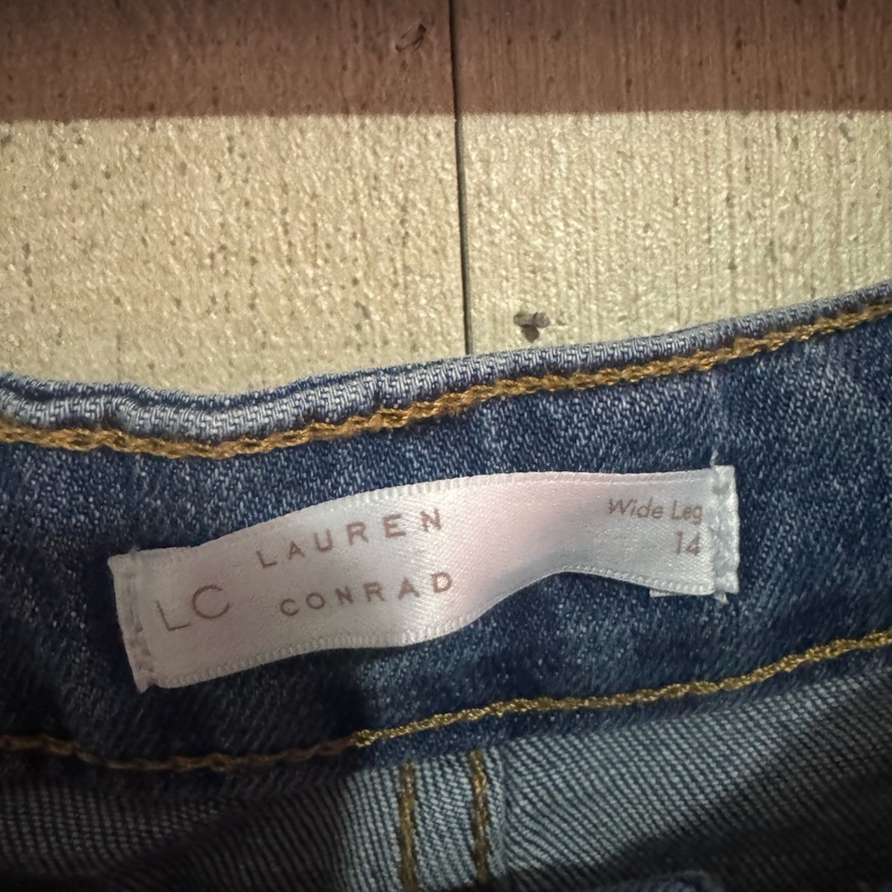 LC Lauren Conrad women’s high rise wide leg jeans - Picture 5 of 7